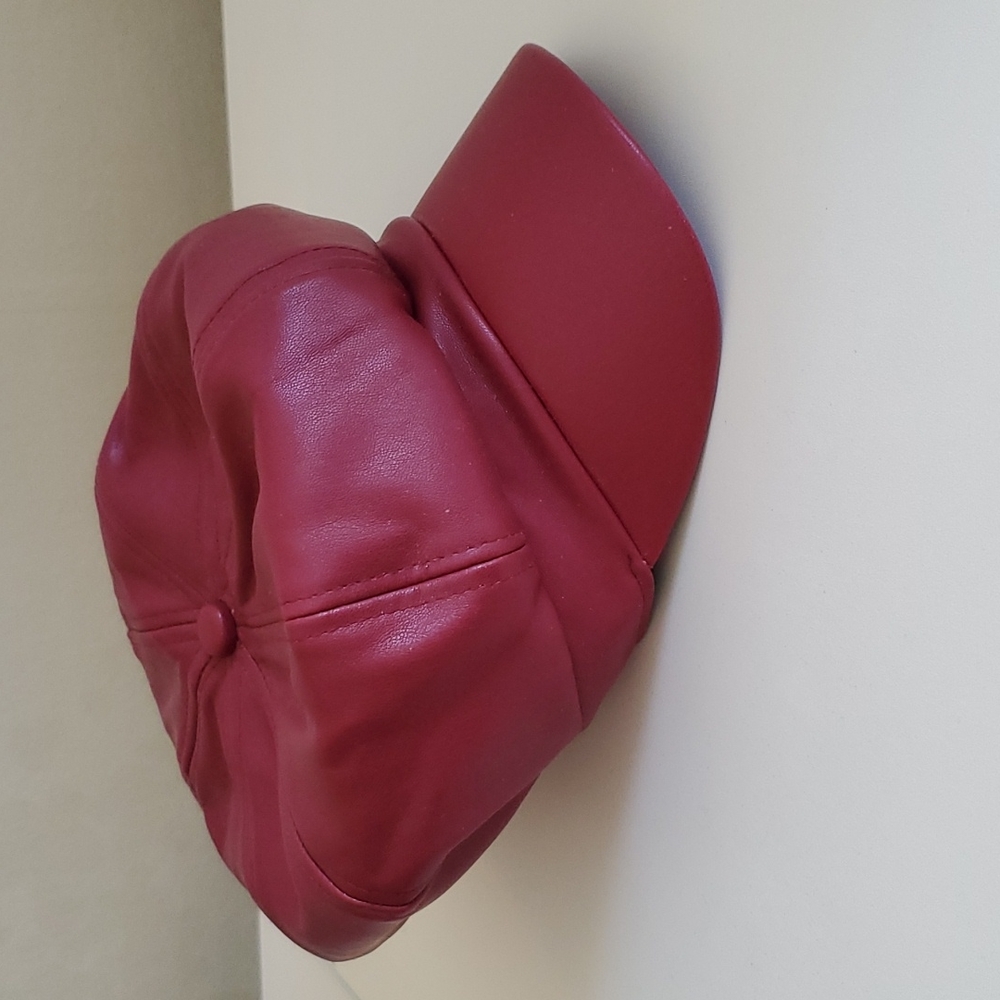 Burgundy hat